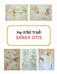 Artist Crush Sarah Otts Flower Art Abstract Painting Artist