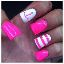 Hoy, os proponemos unas cuantas ideas para lucir unas uñas marineras para este 2013. Unas Marineras Fucsia Manicura De Unas Unas Fucsia Decoradas Unas De Gel Brillantes