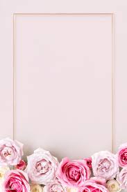 Download Premium Psd Of Golden Frame With Blooming Avalanche Roses 1210015 Flower Background Wallpaper Flower Phone Wallpaper Floral Poster