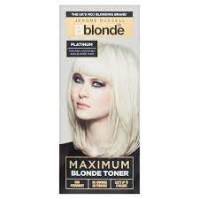 Manic panic virgin snow hair toner at houseofbeautyworld.com simply work the cream toner in throughout your hair every four to six weeks to counteract any warm tones. Jerome Russell Bblonde Maximum Blonde Toner Platinum Sainsbury S