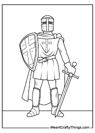 Knights colouring book for children. Knight Coloring Pages Updated 2021