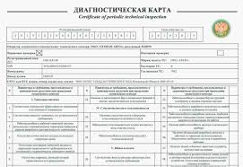 Diagnosticheskaya Karta Dlya Osago 2019 Kak Oformit Kartu Tehosmotra