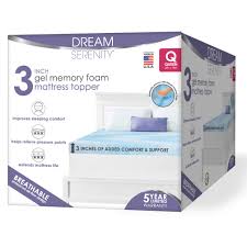 3 Gel Memory Foam Mattress Topper