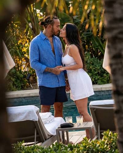 More pics of Hamilton with Kim Kardashian… yes, that's right. 👀  AI-generated artistic tribute to the people mentioned. @motorsfera # LewisHamilton #KimKardashian #F1 #Motorsfera All rights reserved for the AI  creation by @motorsfera.
