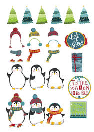 Free Christmas Penguin Cardmaking Printables Penguin Christmas Cards Christmas Cards Free Diy Holiday Cards