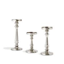 Choose from contactless same day delivery, drive up and more. Lamplust Pillar Candle Holder Set Of 3 Large Silver Metal Stands In 6 8 10