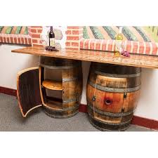 Double Half Barrel Pub Table Whiskey Barrel Furniture Barrel Bar Dining Table In Kitchen