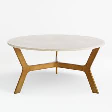 From mid century to modern coffee tables, our styles are as plentiful as the materials they're made with. Elke Round Marble Coffee Table With Brass Base Reviews Crate And Barrel Canada