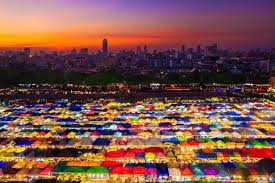 Train Night Market Ratchada Bangkok Travel Night Market Thailand