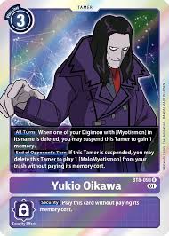 Digimon New Awakening Single Card Rare Yukio Oikawa BT8-093 - ToyWiz
