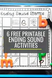 6 free ending sounds activities for small groups kindergartenworks