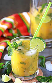 Mango Ginger Virgin Mojito Recipe Alcohole Free Drink By Cookingcarnival Virgin Mojito Mojito Recipe Mojito