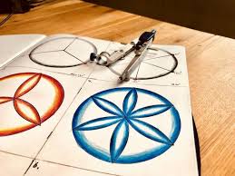 This outlines the metal case of the compass. What Is A Good Compass For Geometric Art