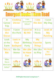 Emergent Readers Chart Printable Emergent Book Chart