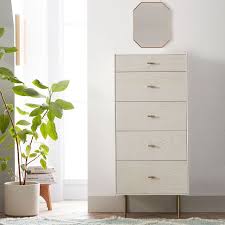 Blackand white marble top dresser nightstand set. West Elm X Pbt Modernist 4 Drawer Tall Dresser With Jewelry Storage Pottery Barn Teen