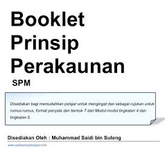 Modul pp prinsip perakaunan tingkatan 4. Saidisulong Com