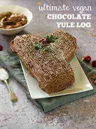 Recipe Ultimate Vegan Chocolate Yule Log The Veg Space Vegan Christmas Recipes Yule Log Recipe Chocolate Log Recipe