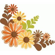 Silhouette Design Store Fall Flowers Fall Clip Art Flower Cards Flower Clipart