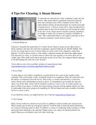 We did not find results for: Doc 4 Tips For Cleaning A Steam Shower Deniel Paol Academia Edu