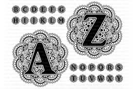 Download Mandala Alphabet Svg Free Printable Layered Svg Cut File