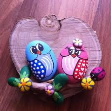 100 Mentions J Aime 1 Commentaires Seval Tasarim Sevalineli Sur Instagram Tas Boyama Mutluluk Sevgi Baykus Rock Crafts Painted Rocks Stone Crafts