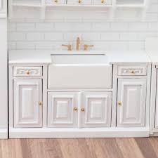 Or you can buy miniature faucets, too. Dollhouse Miniature Kitchen Wash Basket Sink Counter Top Bathroom Cabinet 1 12 Dollhouse Miniatures Furniture Room Items