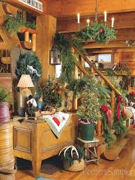 Get A Great Lodge Look By Decorating With Antlers Plaid And Log Themed Accessories And Bringing In Log Cabin Christmas Cabin Christmas Decor Cabin Christmas