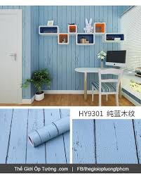 Giấy decal dán tường giả gỗ xanh - 9301 - Thế Giới Ốp Tường