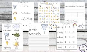 Für kurze zeit bis zu 60 % summer sale rabatt auf zahlreiche craft® artikel sichern Weather Printable Pack Preschool Kindergarten Simple Living Creative Learning
