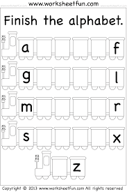 They give kids the opportunity to trace, write, and color each letter of the alphabet. Missing Letters Alphabet Activities Alphabet Worksheets Letter Alphabet Worksheets Kindergarten Alphabet Worksheets Free Printable Alphabet Worksheets