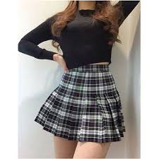 Black And White Plaid Skirt Outfit Pin By Ari On Cuteclothestwo American Apparel Tennis Skirt Mini Skirts Pleated Mini Skirt