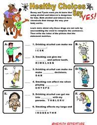 Answer each question and then compare your answers with those of kids can make a difference if they learn about alcohol kids can make a difference if they help themselves kids can make a. This Activity Is An Introduction To The Harmful Effects Of Alcohol And Tobacco St Drug Awareness Lessons Health And Physical Education Elementary Lesson Plans