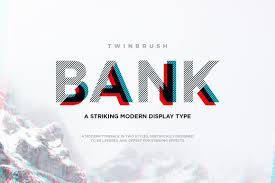 Bank Typeface In 2020 Photoshop Shapes Typeface Image Overlay