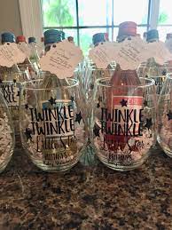 Mini Wine Glass Favors Baby Shower Wine Favors Wine Glass Baby Shower Favors Stemless Wine Glass Baby Shower Favors