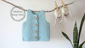 Traful Easy Vest Knitting Pattern Newborn To 2 Years Oh La Lana