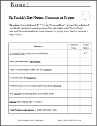 188.6kb pdf document uploaded 2/12/19, 13:12. Saint Patrick S Day Nouns Worksheet Student Handouts Nouns Worksheet Proper Nouns Worksheet Nouns