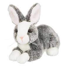 9 Inch Gray And White Rabbit Stuffed Animal Floppy Bunny Plush Kingdom Collection Realistic Stuffed Animals Animals Monkey Stuffed Animal