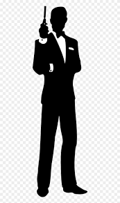 Secret agent transparent background png clipart. Secret Agent Silhouette Clip Art Download James Bond Black And White Free Transparent Png Clipart Images Download