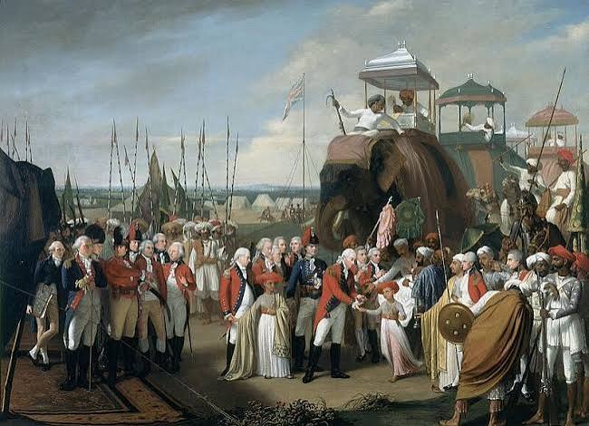 Lord Cornwallis Receives Tipu Sultan's Sons as Hostages - World History Encyclopedia