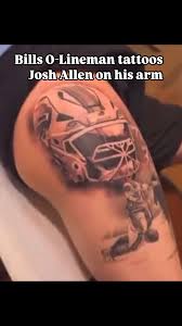 #Bills offensive lineman Dion Dawkins tattooed Josh Allen on his arm! This  is a dope tattoo! This is love for your starting QB! #Billsmafia #nfl  #football