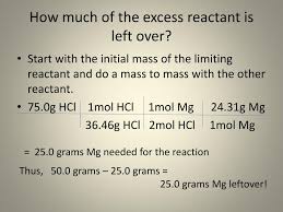 If you start a reaction with 1 mole of each substance, then silver iodide is the limiting reactant and sodium sulfide is the excess reactant. Ppt Limiting Reactants And Percent Yield Powerpoint Presentation Free Download Id 4501077