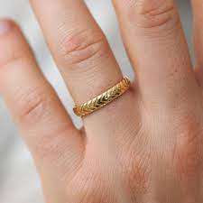 Unique Men S Wedding Band With Engraved Geometric Pattern Etsy Mens Wedding Bands Unique Mens Wedding Bands Mens Gold Wedding Band