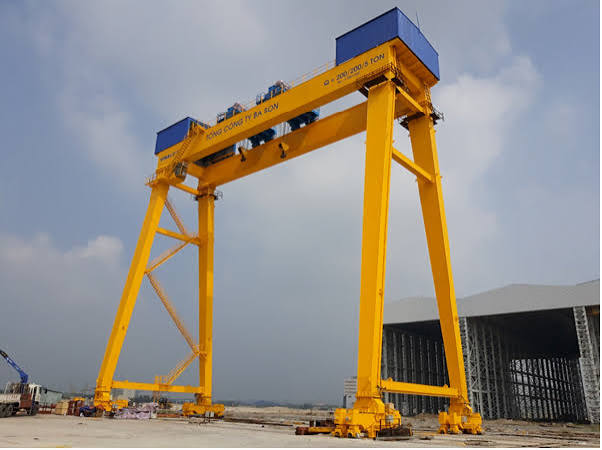 CỔNG TRỤC 200 TẤN | CỔNG TRỤC 200/200 TẤN | ĐÓNG TÀU BA SON