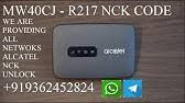 Image is loading unlock code for vodafone uk mobile wifi router modem r218h r219 r217 r216 r207. How To Unlock Decode Vodafone Alcatel R217 Mifi Youtube