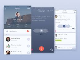 Voice Messaging App Messaging App Mobile Web Design App Design