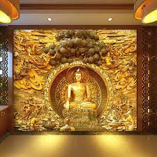 grosshandel 3d wand buddha statue hintergrund hauptdecor tapete vegetarisches restaurant tempel buddhistisches tapete fur hausgarten von cocosoly top 19 81 auf de dhgate com dhgate