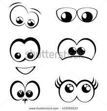 Black And White Eye Drawing Cartoon Cartoon Eyes Black And White Set Cartoon Eyes Cartoon Clip Art Cartoon Faces