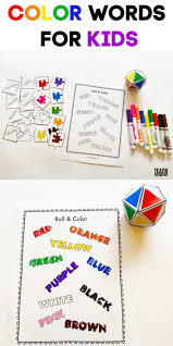 Help children learn basic colours with these free printable colour flashcards. Teaching Color Words To Kids Teach Beside Me
