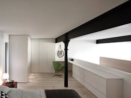 Several of my fellow students would build their beds up like this and keep stuff. Mezzanine Level Bedroom Ideas And Photos Houzz