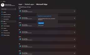 To use google or another search engine as your default in microsoft's new edge browser, click the menu and select settings. click the privacy and services option under settings in the left sidebar. Owapkl 6ea Xhm